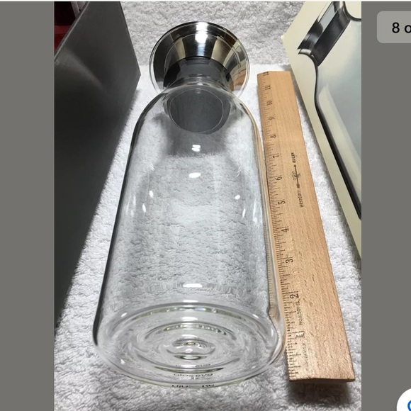 💗EVA SOLO💗 1-Liter Fridge Carafe w/ Pink Insulated Zipper Cover, New in Box - Picture 7 of 8